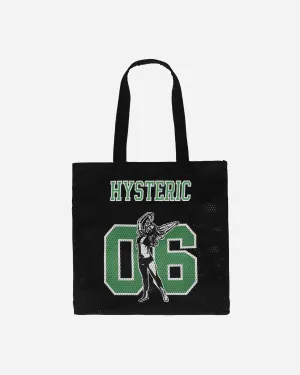 Number 6 Mesh Tote Bag Black