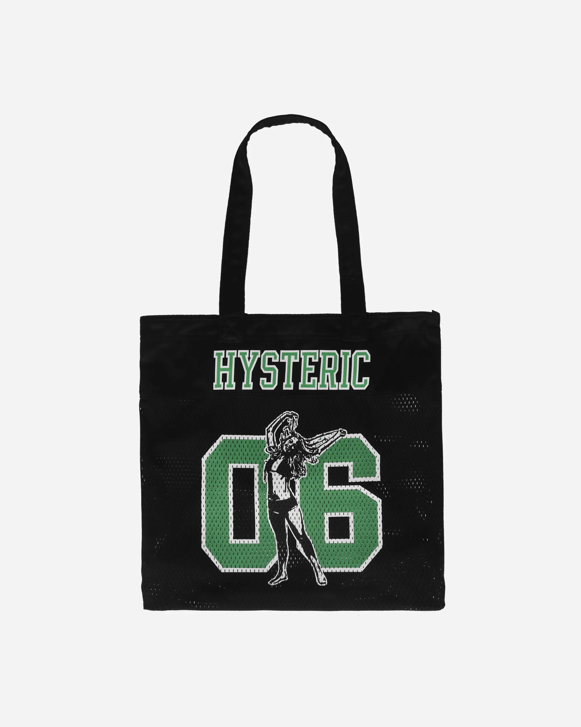 Number 6 Mesh Tote Bag Black