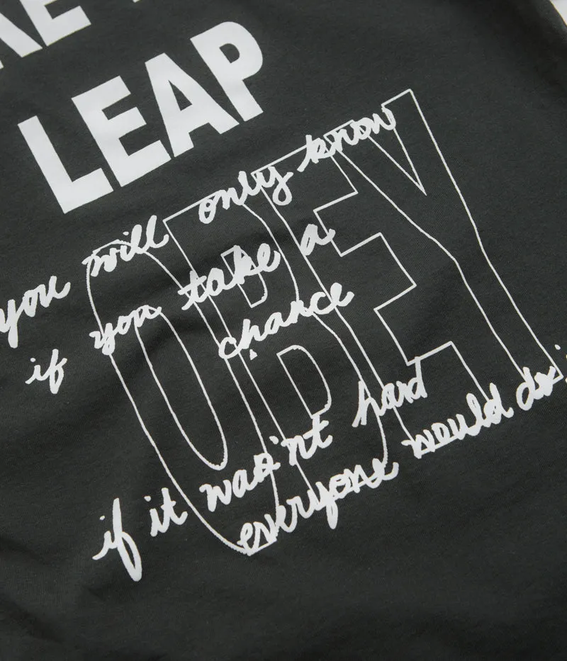 Obey Take The Leap T-Shirt - Vintage Black