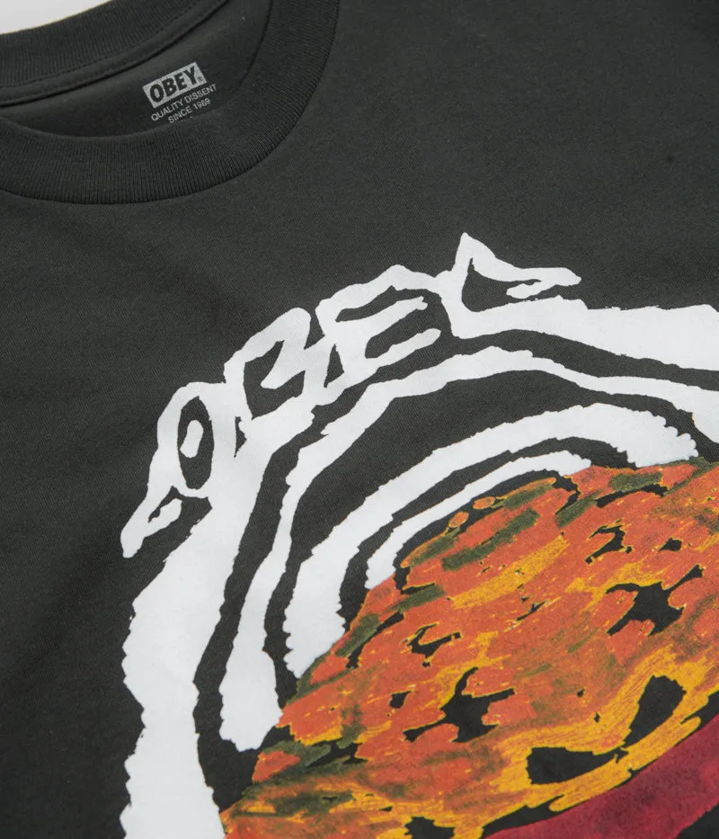 Obey Take The Leap T-Shirt - Vintage Black