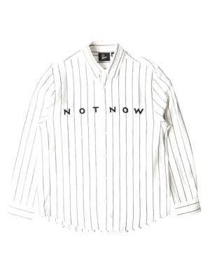 Parra Not Now Shirt L/S // White