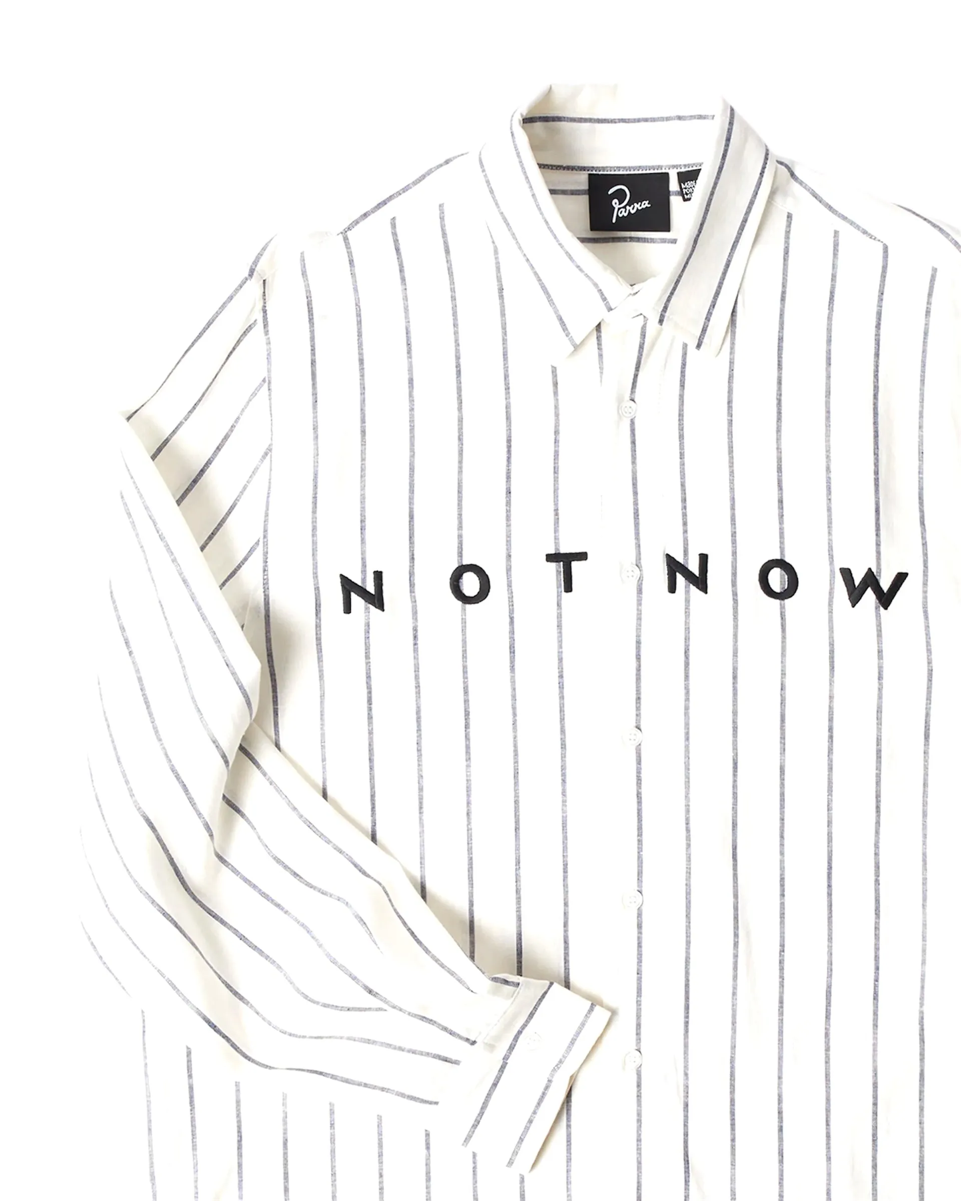 Parra Not Now Shirt L/S // White