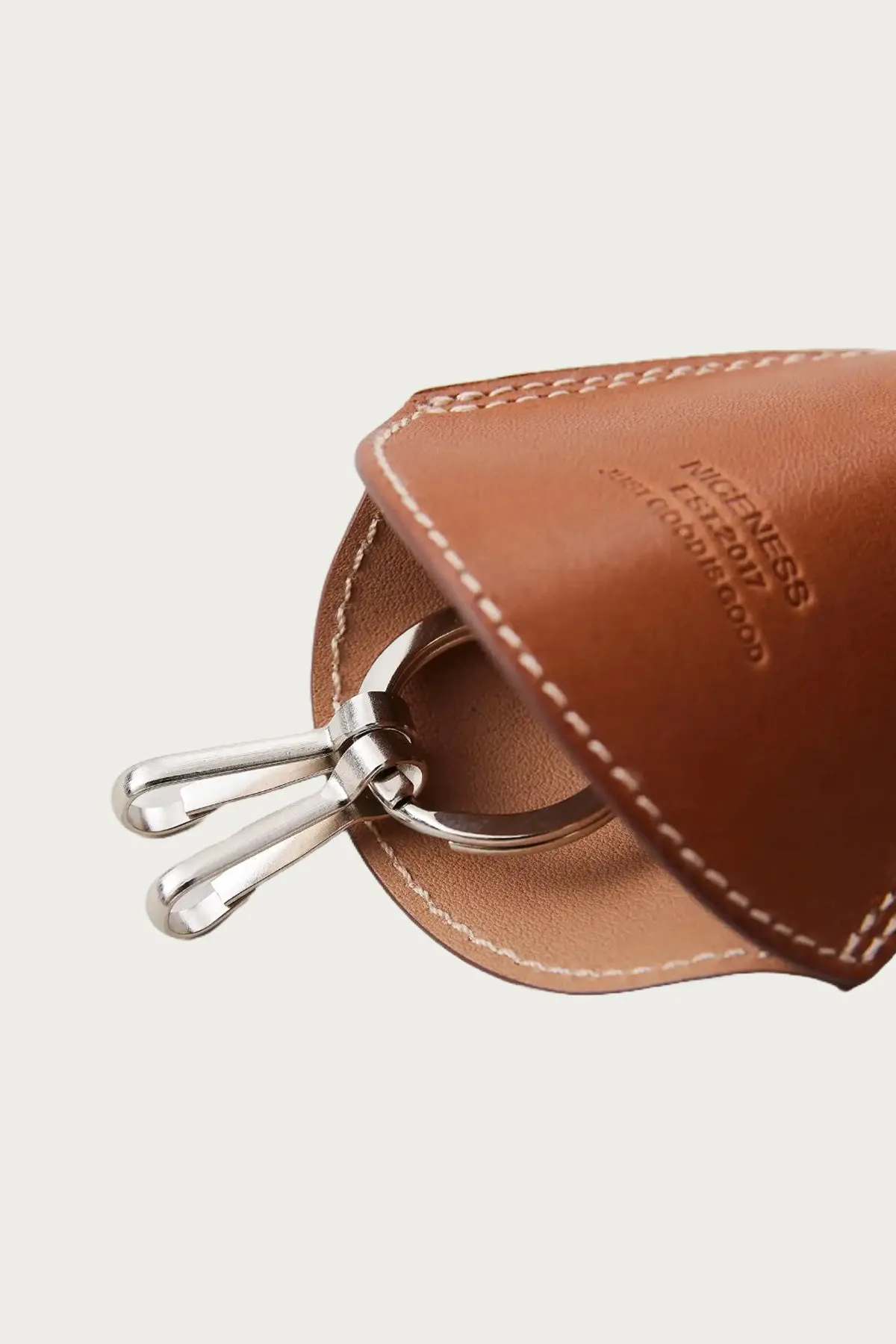 Peligro Key Case - Cognac