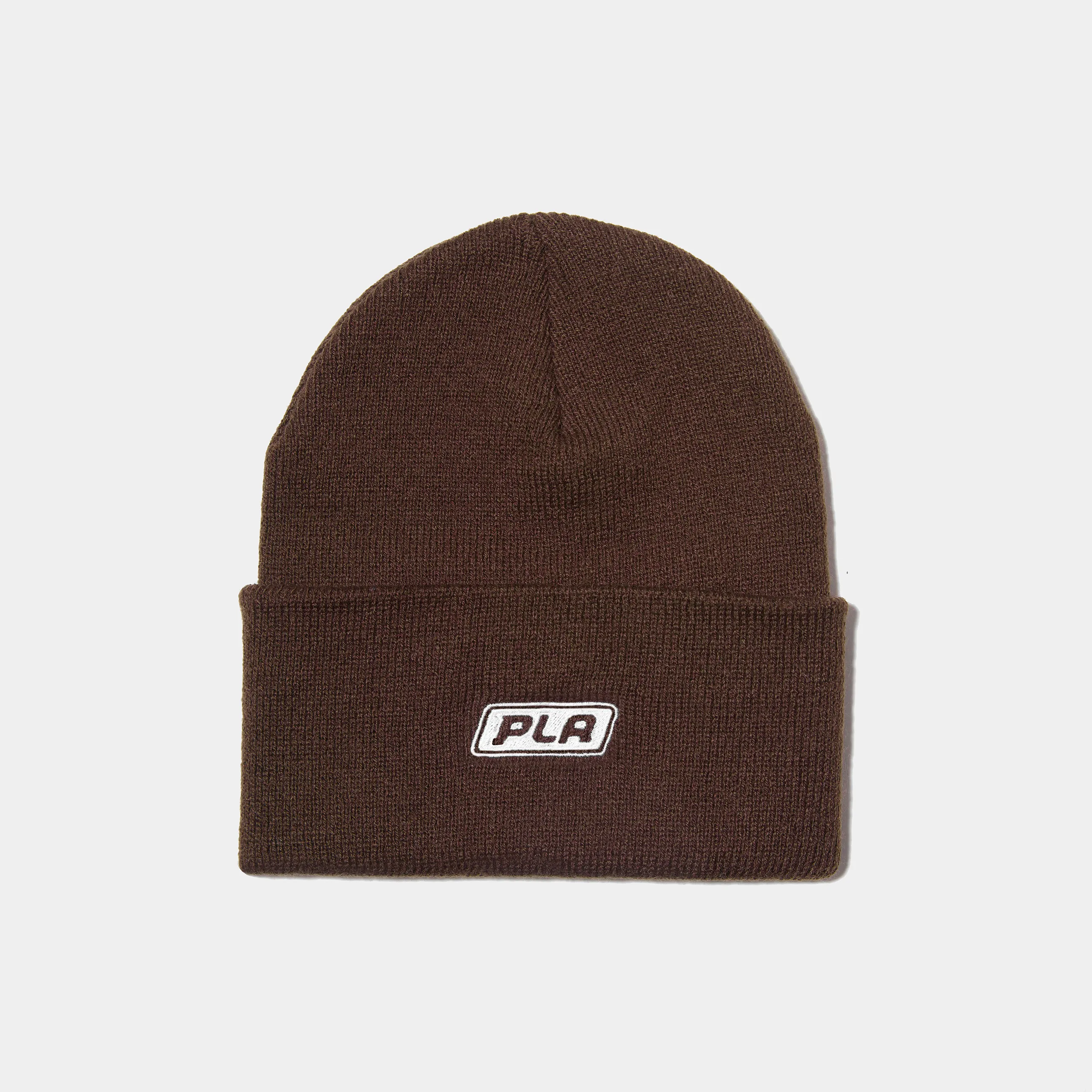 PLA CLASSIC LOGO BEANIE - BROWN