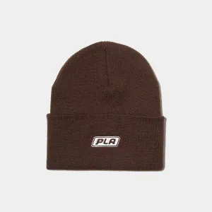PLA CLASSIC LOGO BEANIE - BROWN