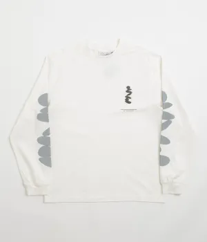 Purple Mountain Observatory Boulders Long Sleeve T-Shirt - White