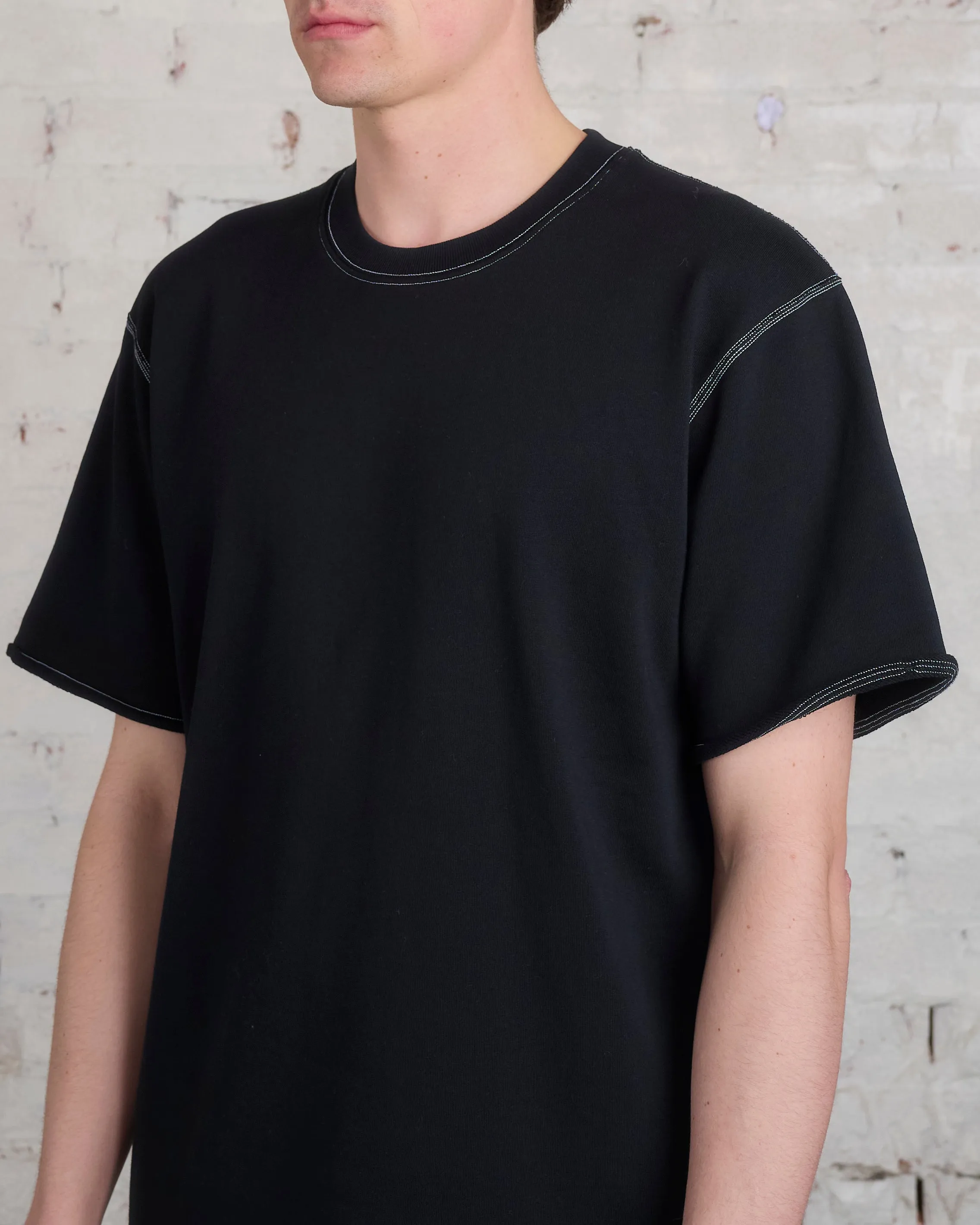 Reigning Champ Lightweight Terry Cut-Off T-Shirt Black