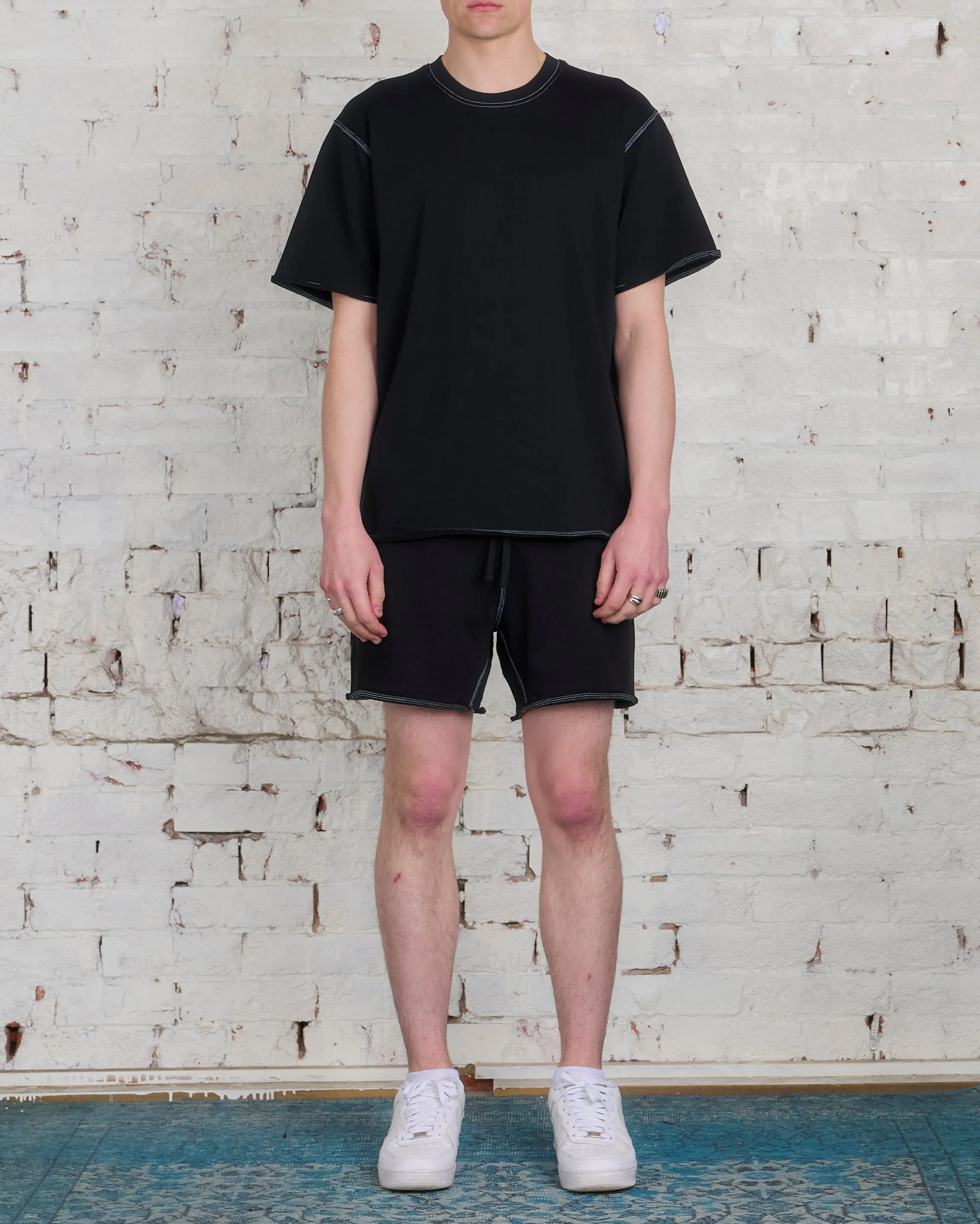 Reigning Champ Lightweight Terry Cut-Off T-Shirt Black