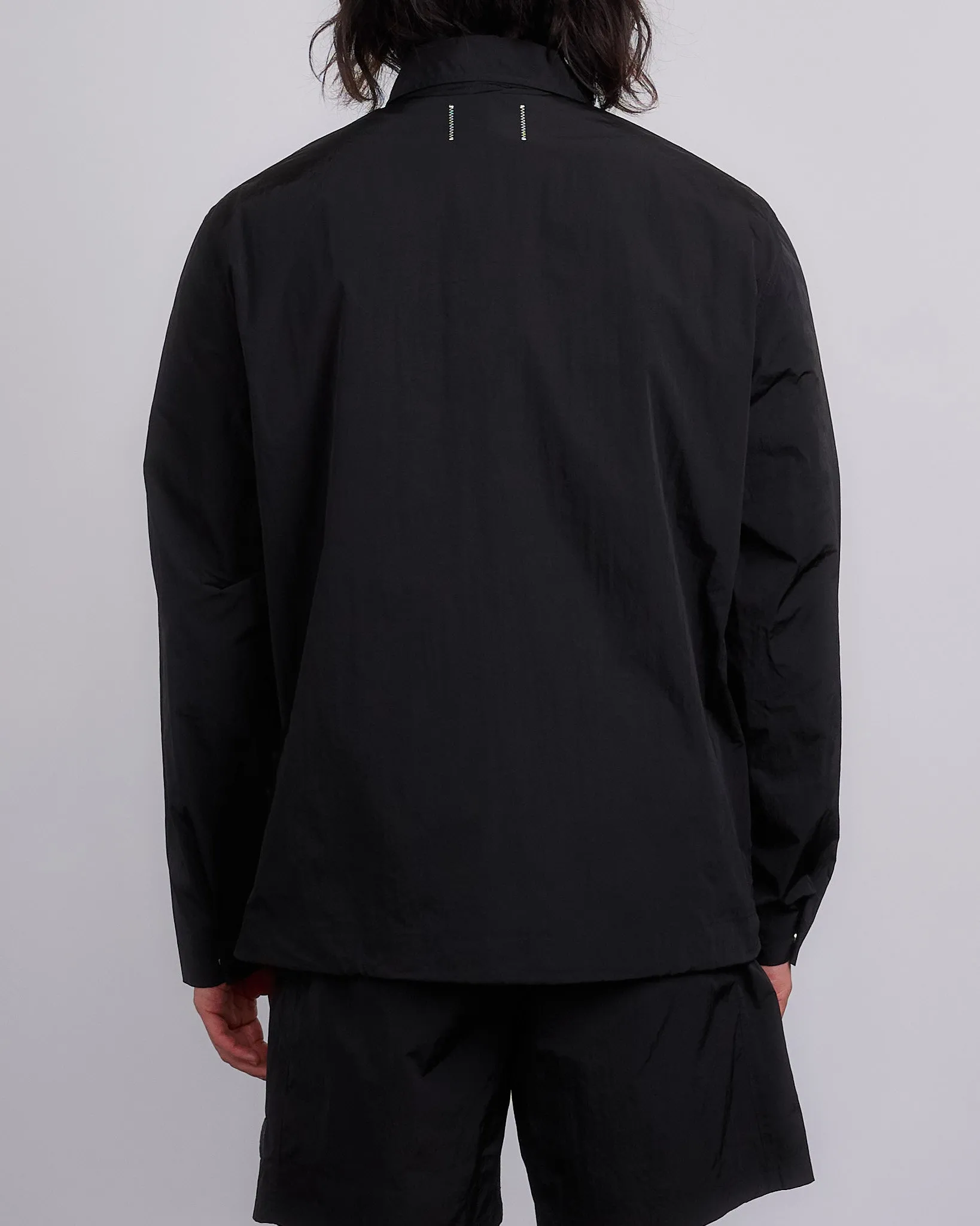 Reigning Champ Textured Nylon Uniform Shirt Black