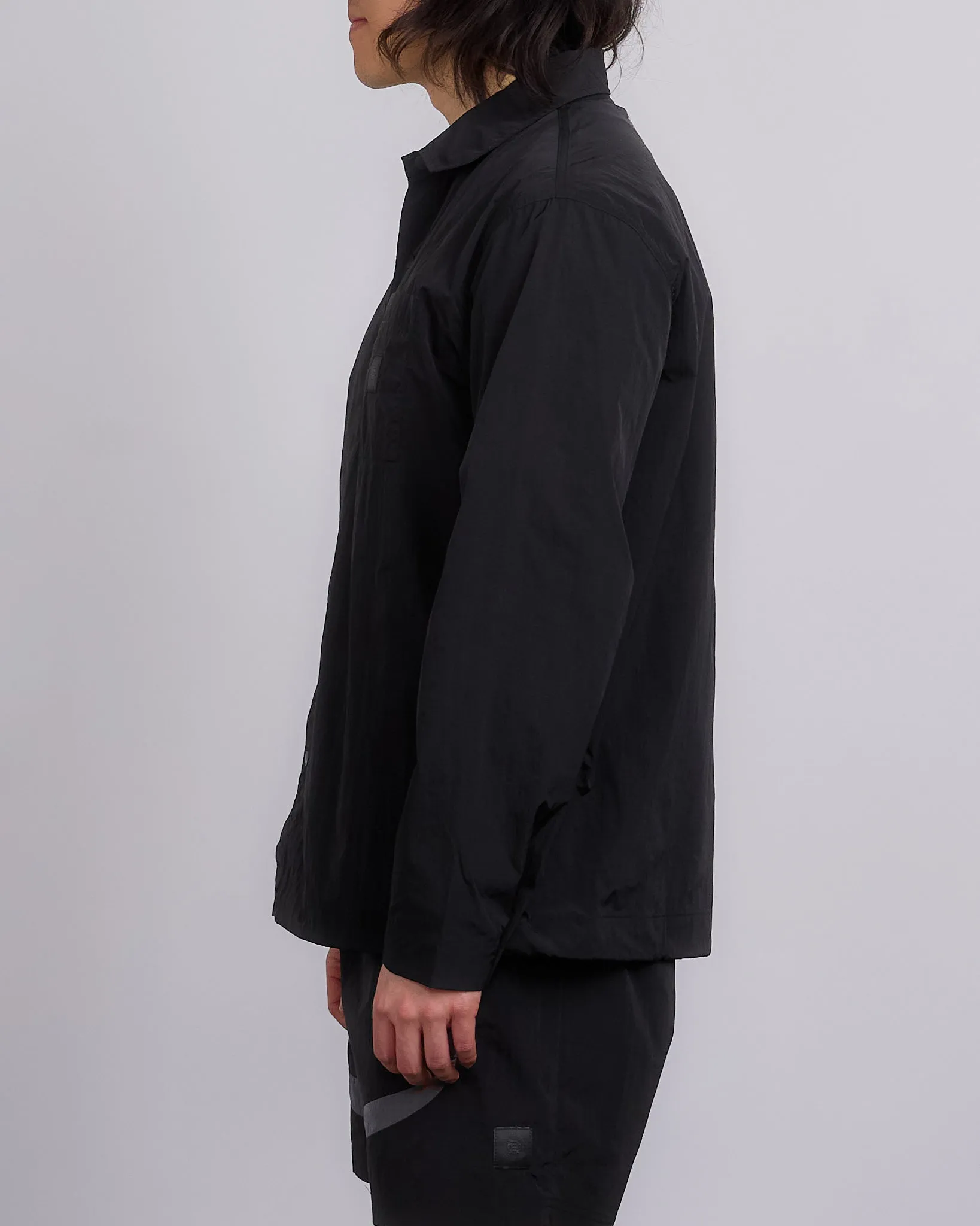 Reigning Champ Textured Nylon Uniform Shirt Black