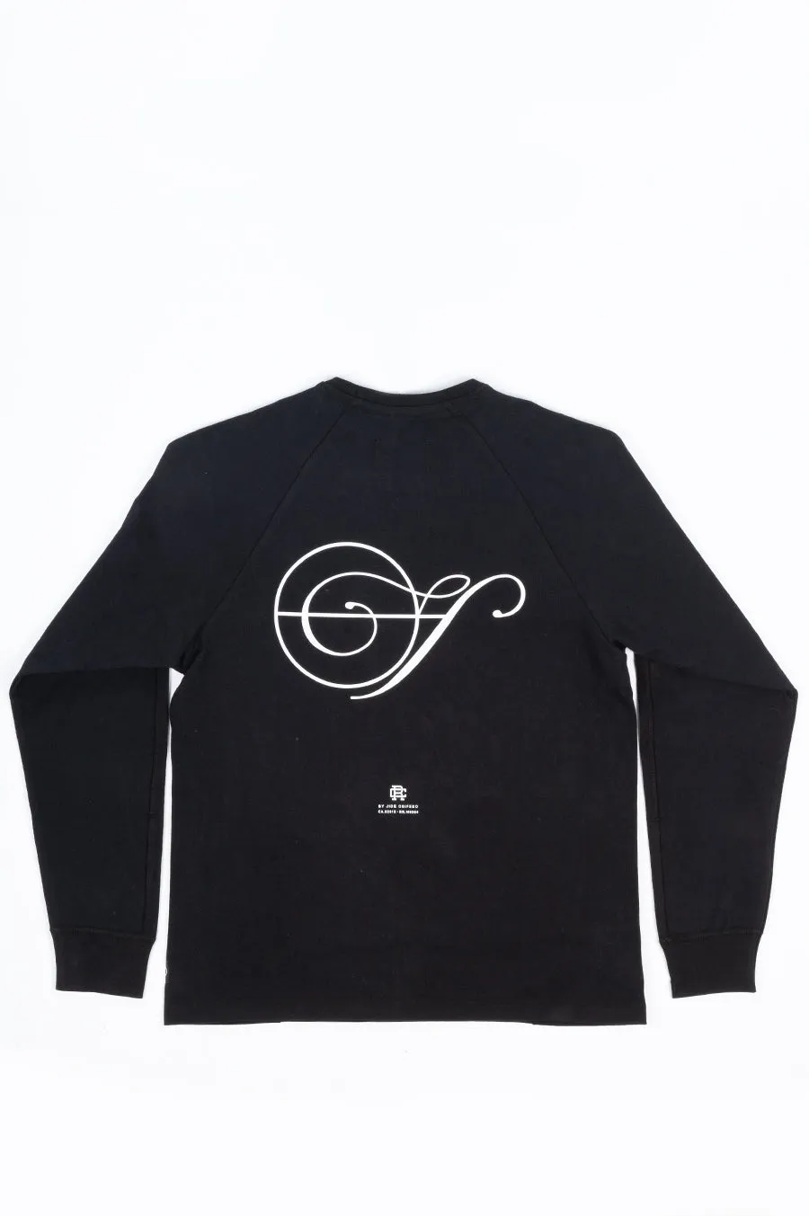 REIGNING CHAMP X JIDE OSIFESO HEAVY JERSEY NOTE LONG SLEEVE BLACK