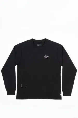 REIGNING CHAMP X JIDE OSIFESO HEAVY JERSEY NOTE LONG SLEEVE BLACK