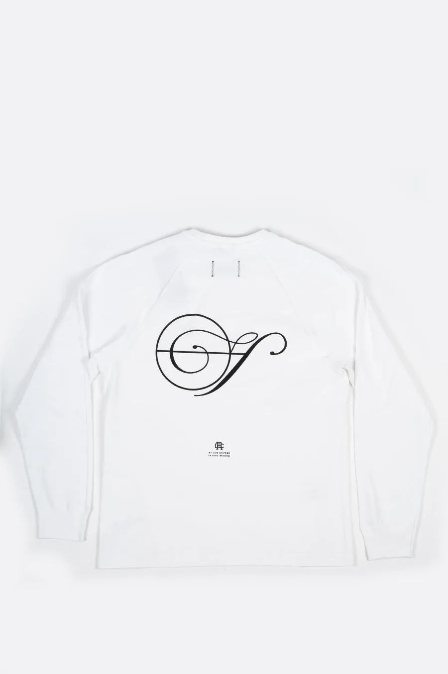 REIGNING CHAMP X JIDE OSIFESO HEAVY JERSEY NOTE LONG SLEEVE WHITE