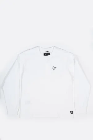 REIGNING CHAMP X JIDE OSIFESO HEAVY JERSEY NOTE LONG SLEEVE WHITE