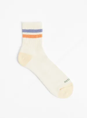 Retro Athletic Socks Blue & Orange