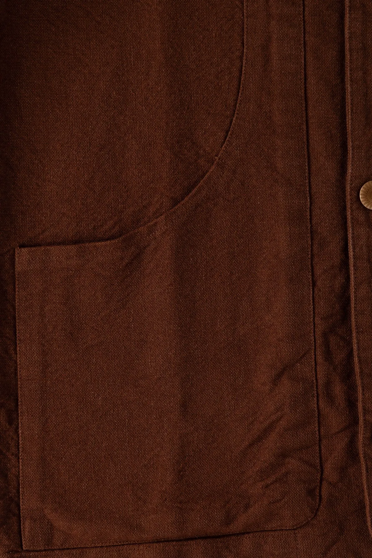 Rustic Plainweave Hunting Jacket - Chocolate Brown