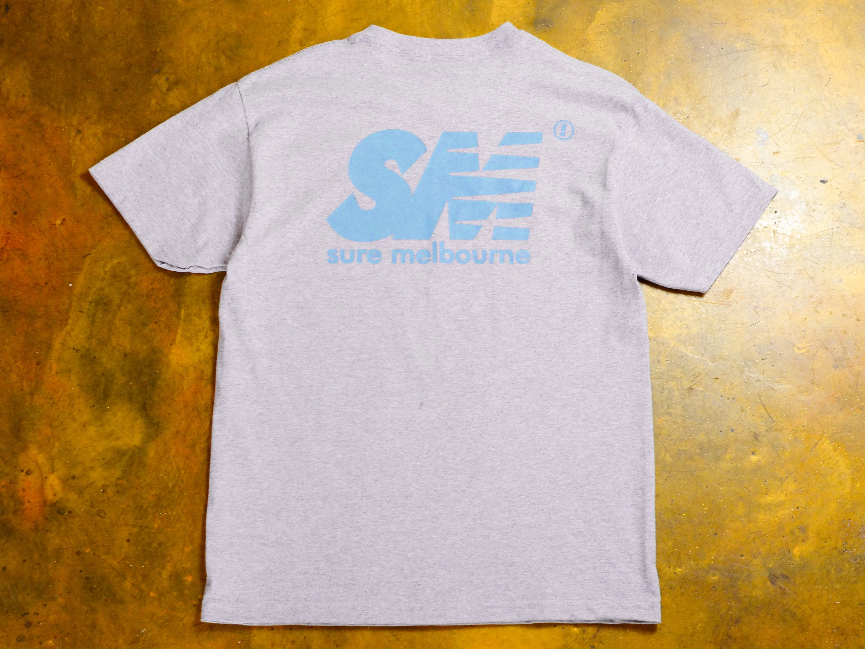 SM T-Shirt - Athletic Heather / Sky Blue