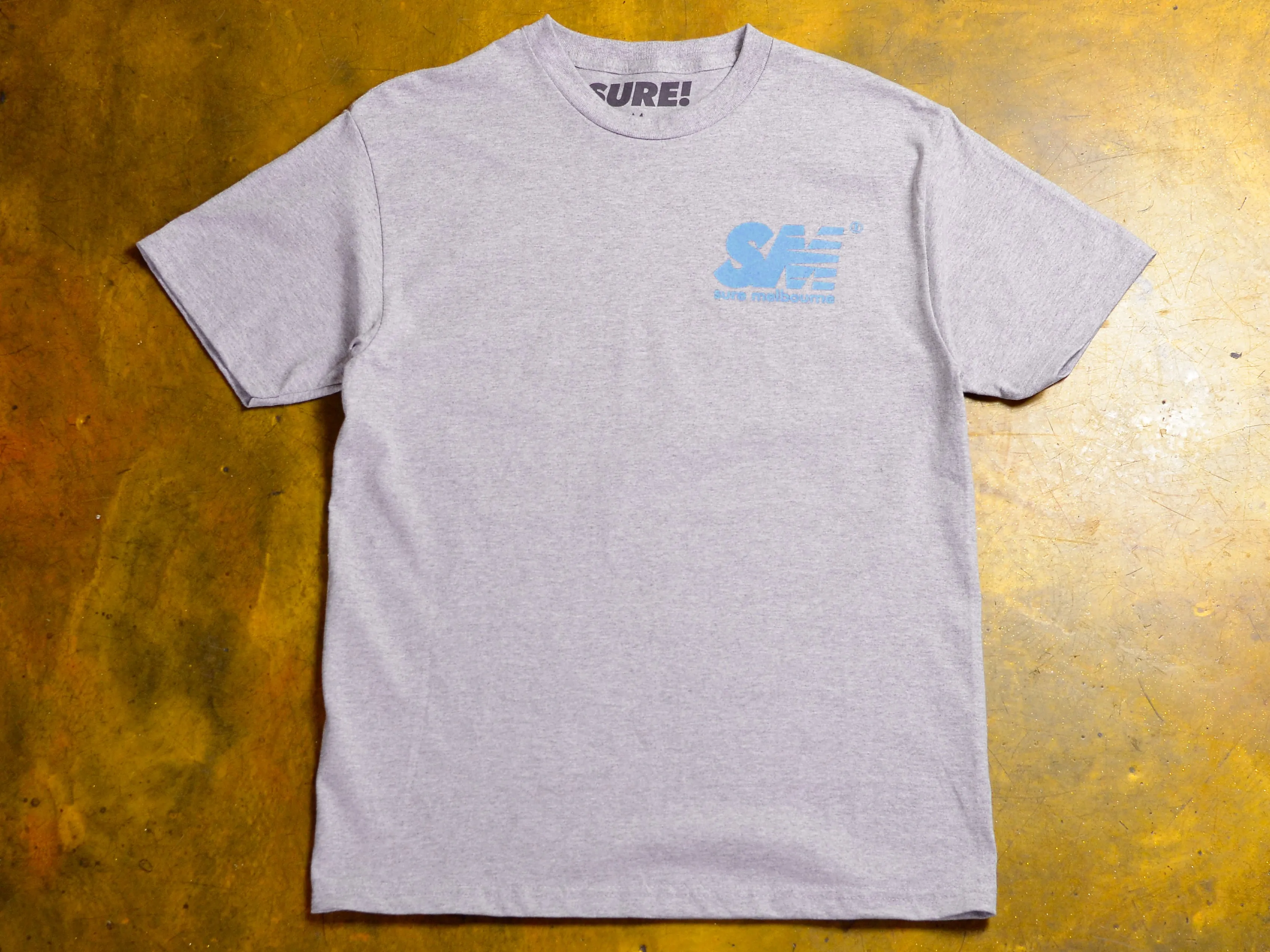 SM T-Shirt - Athletic Heather / Sky Blue
