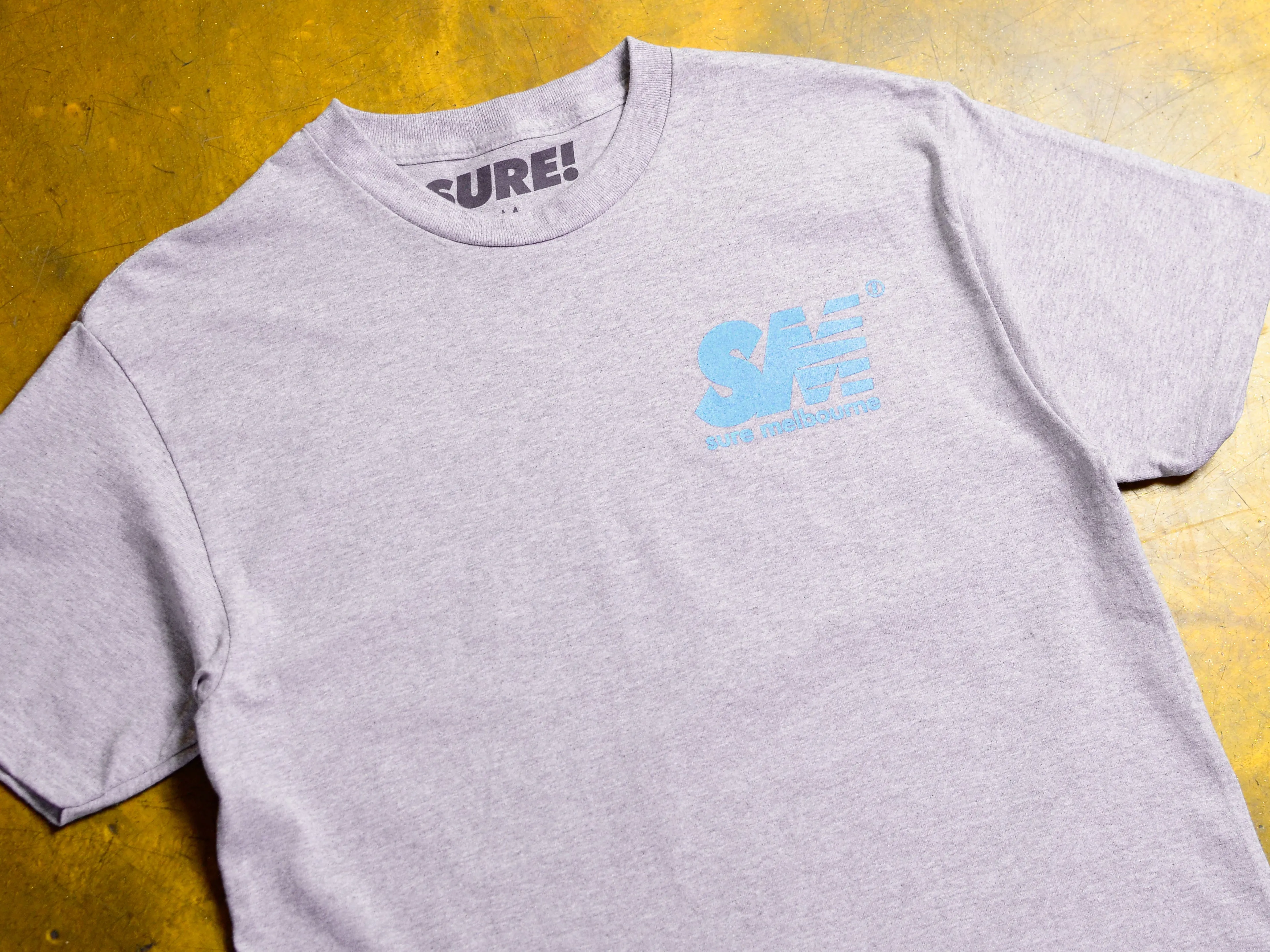 SM T-Shirt - Athletic Heather / Sky Blue