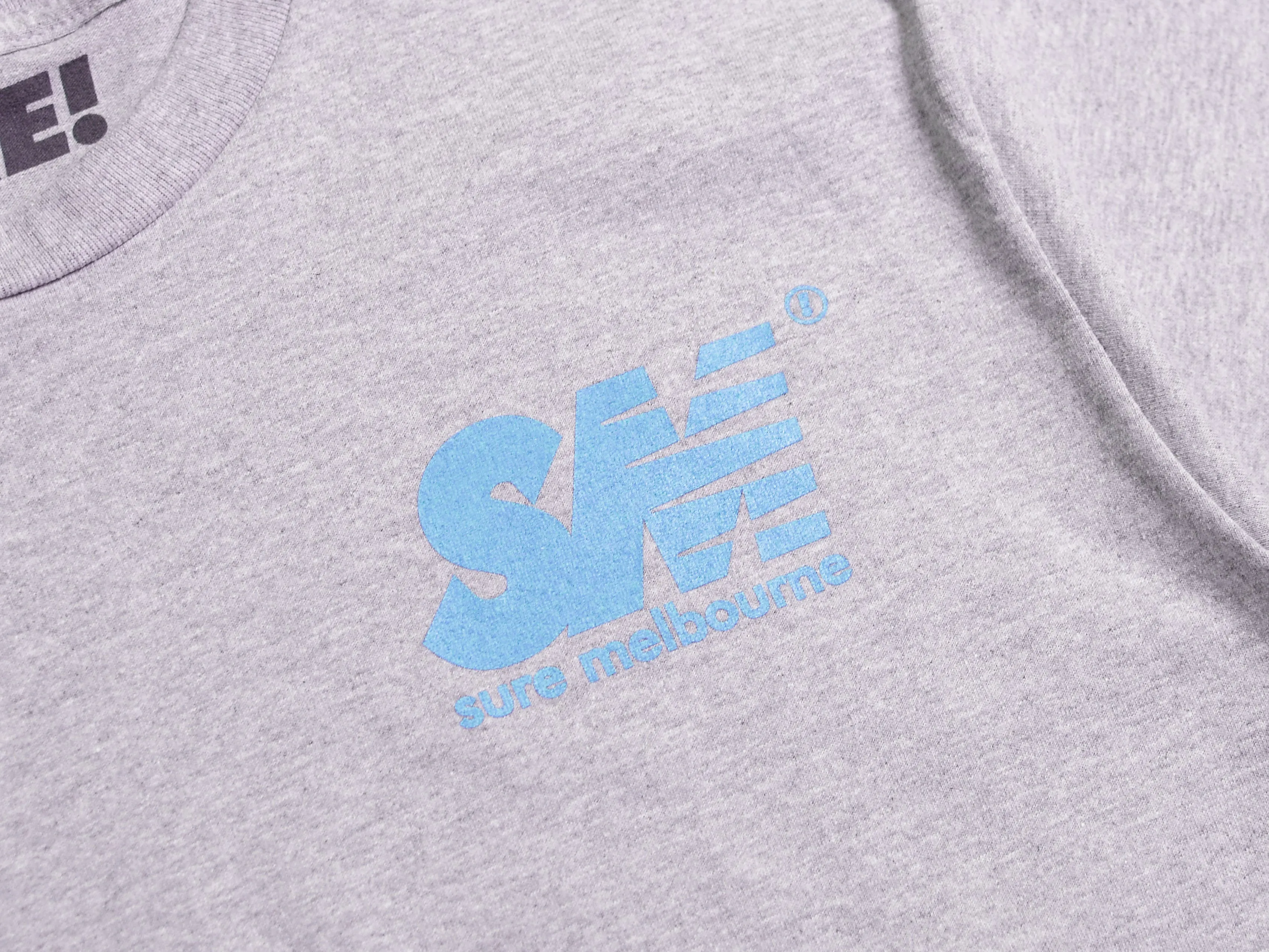 SM T-Shirt - Athletic Heather / Sky Blue