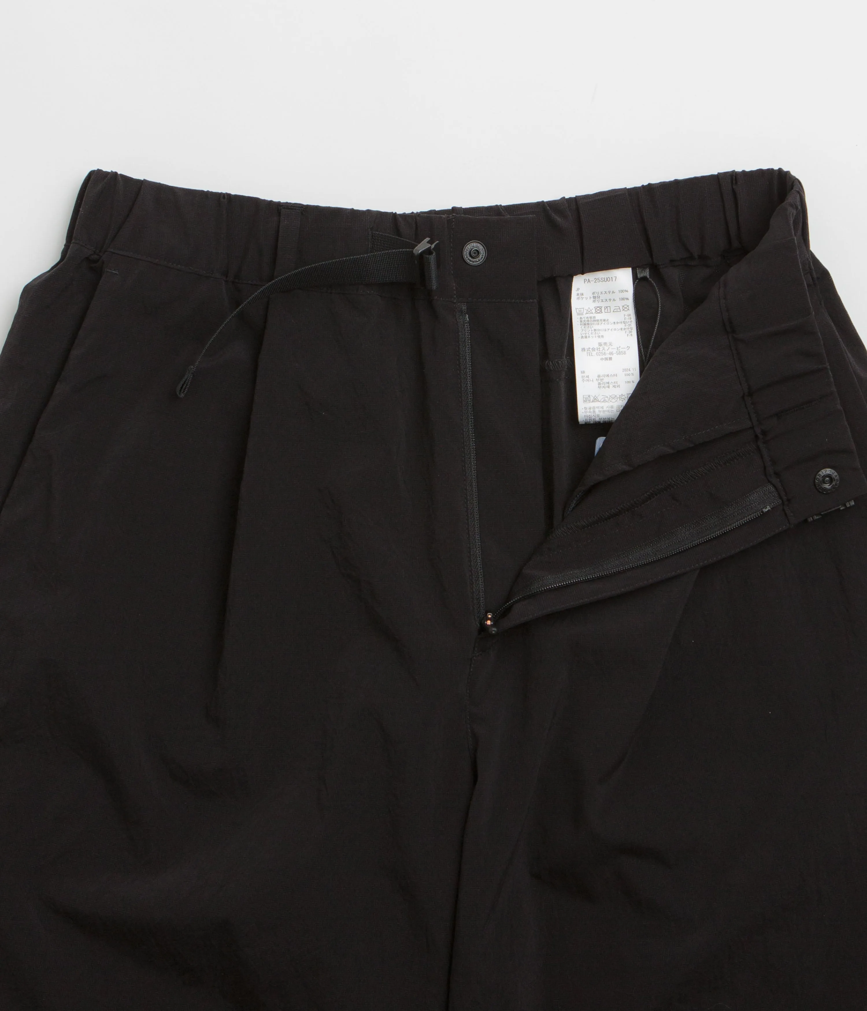 Snow Peak Breathable Quick Dry Shorts - Black