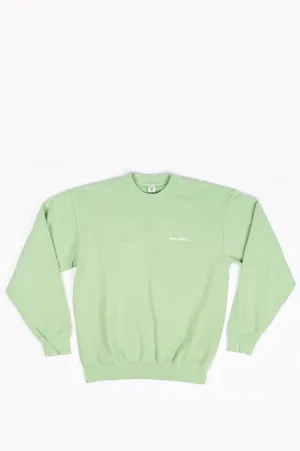 SPORTY AND RICH CLASSIC LOGO CREWNECK PISTACHIO