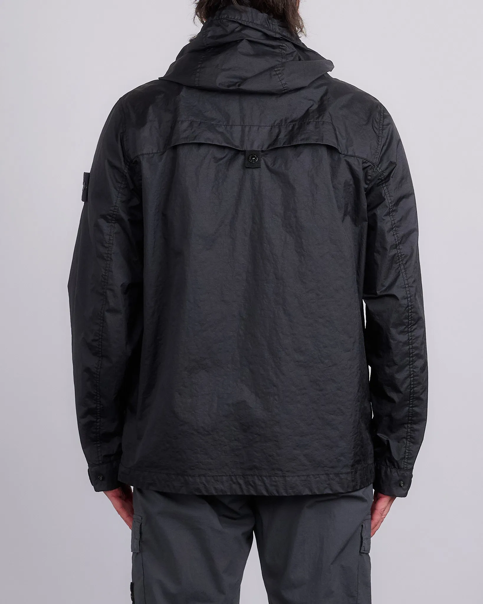 Stone Island 3L Membrana Short Parka Jacket Black