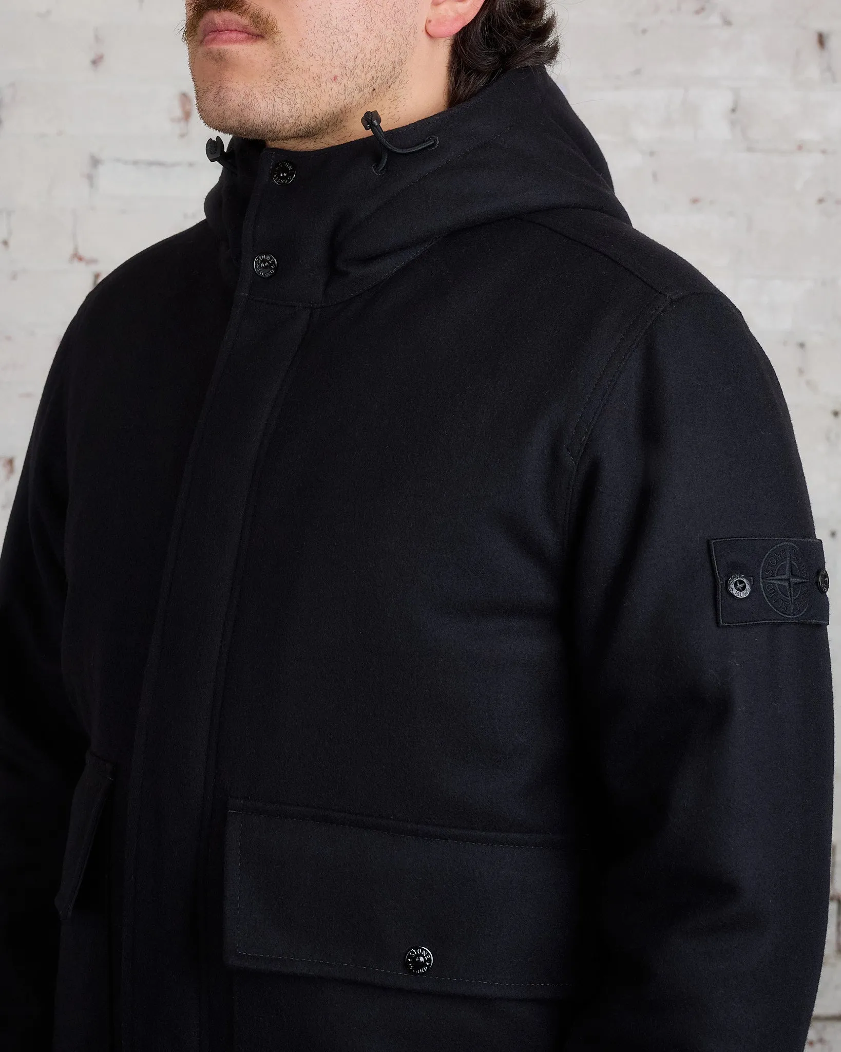 Stone Island Ghost Piece Cargo Jacket Black