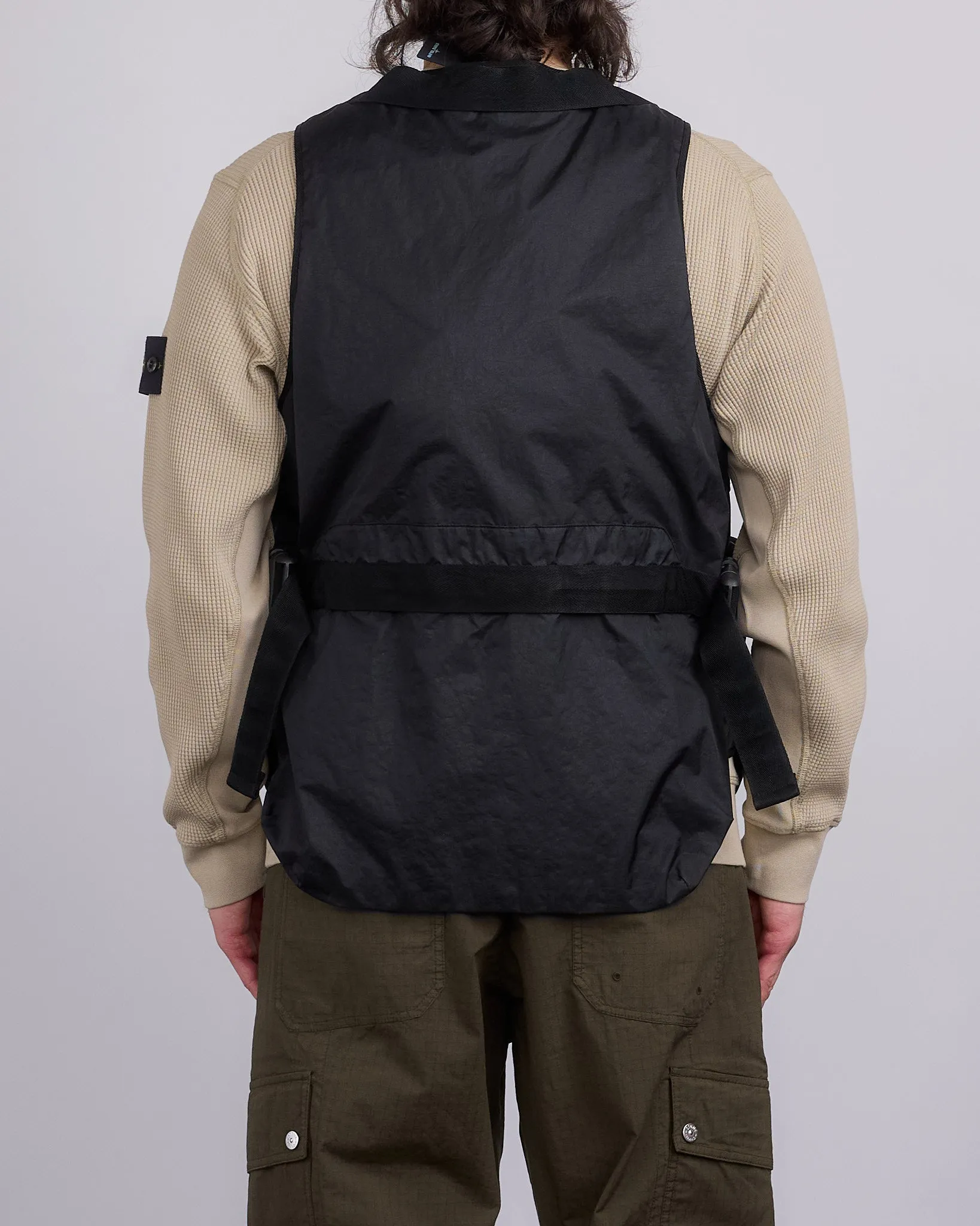 Stone Island Mebrana 3L TC Cargo Vest Black