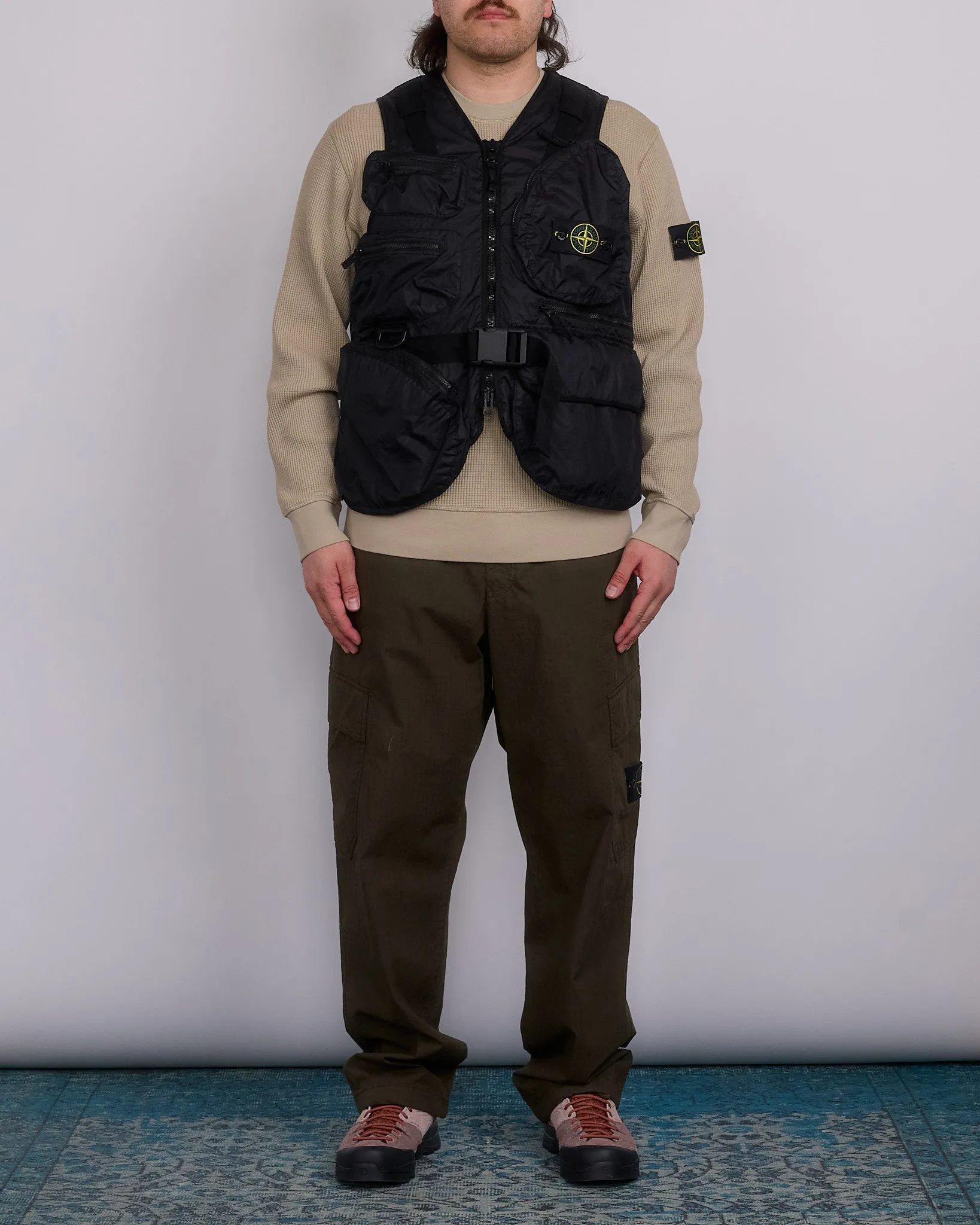 Stone Island Mebrana 3L TC Cargo Vest Black