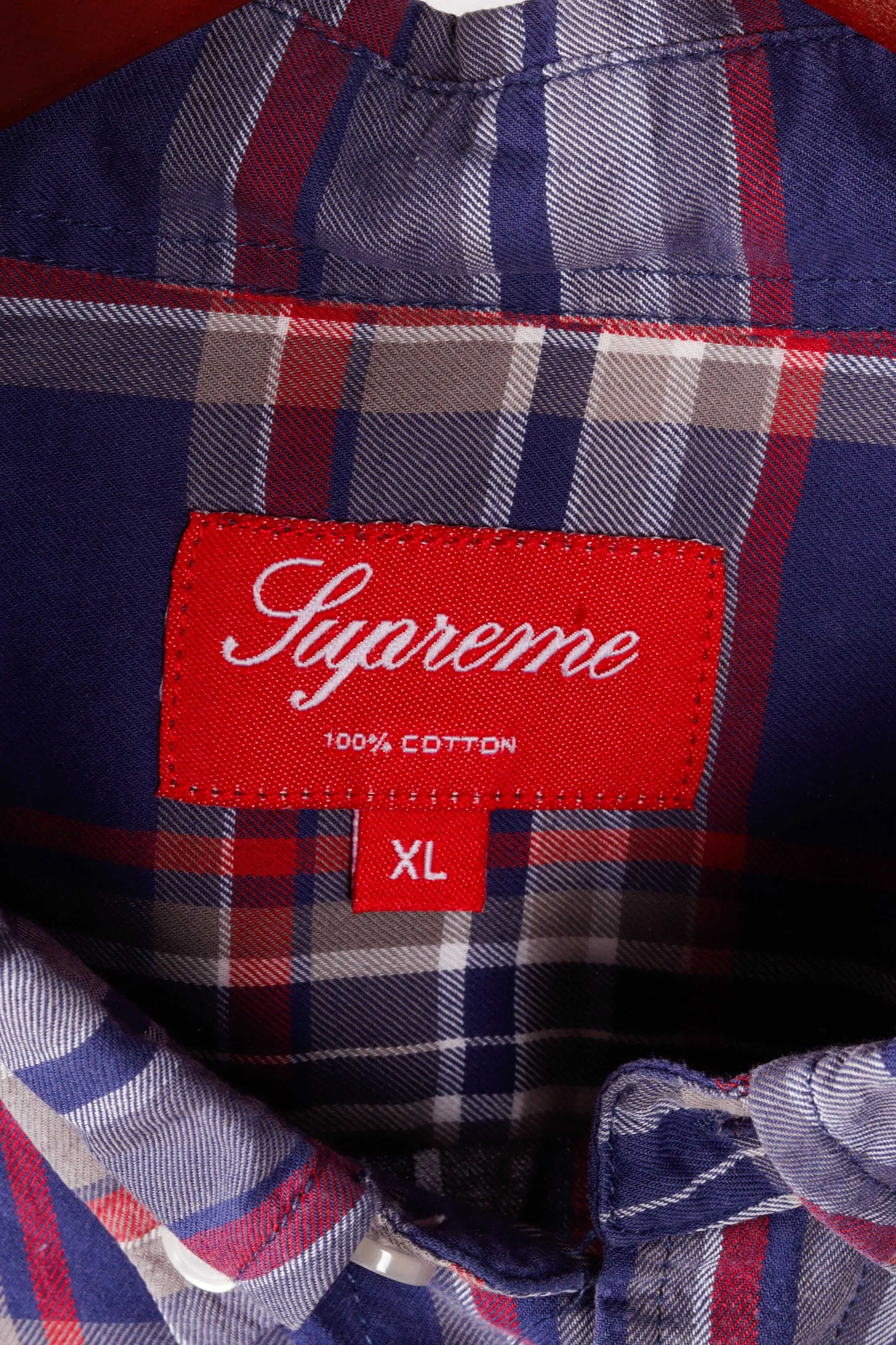 Supreme SS10 'Lightweight Plaid' Shirt Navy (2010)