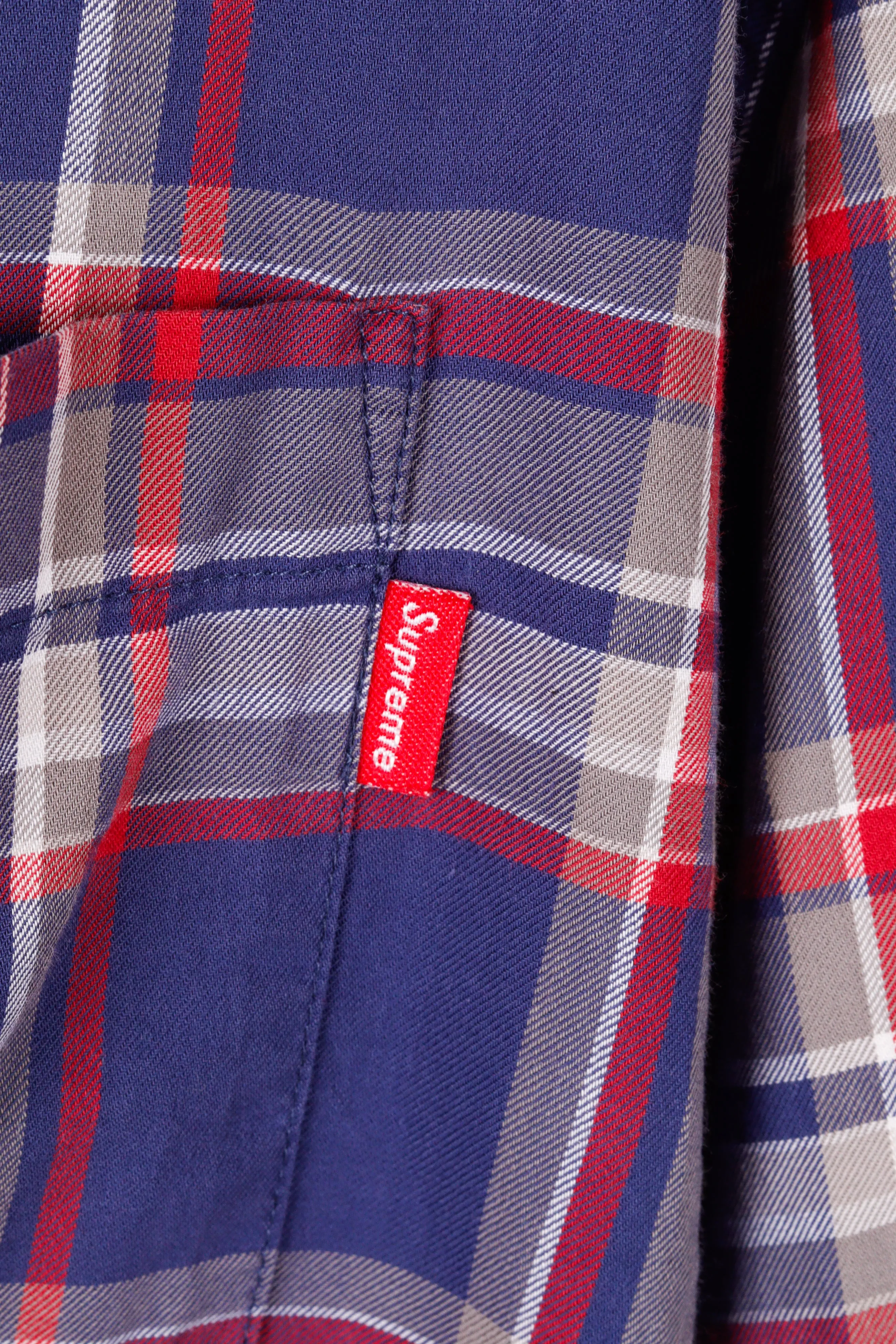 Supreme SS10 'Lightweight Plaid' Shirt Navy (2010)