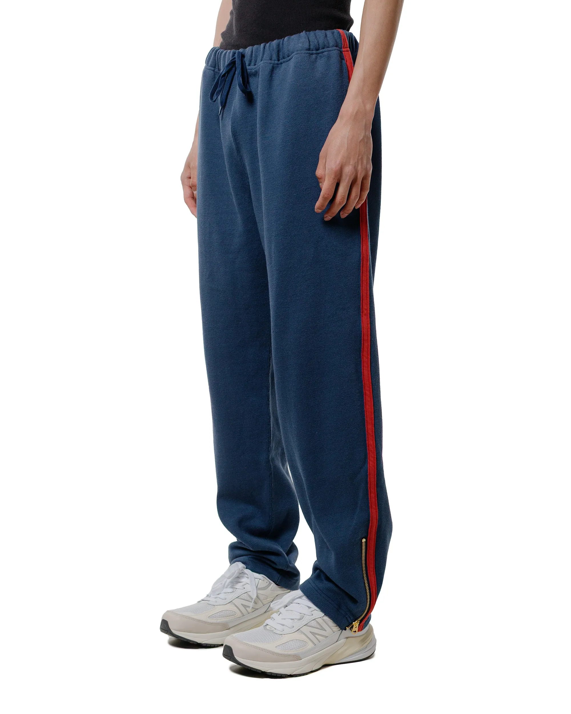 The Real McCoy's MC24124 Athletic Zipper Hem Pants Blue