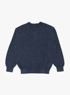 Washed Linen Crewneck Navy
