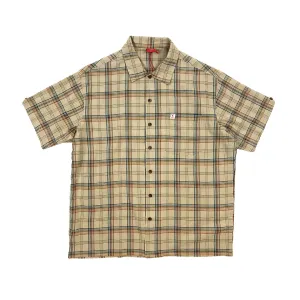 Worship Hank Short Sleeve Work Shirt Grey Sale